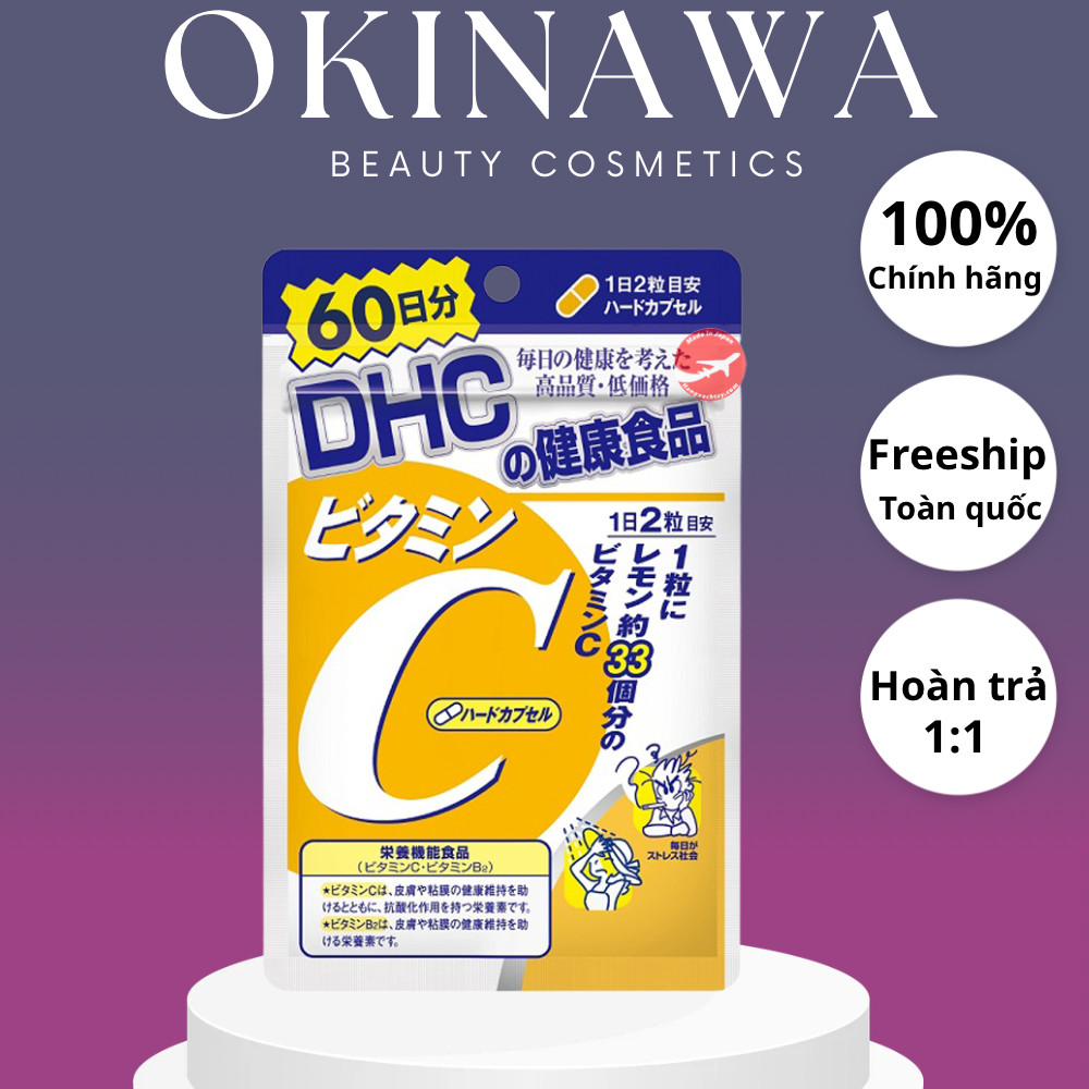 DHC Vitamin C gói 120 viên 60 ngày chính hãng nội địa Nhật bản, vitamin c dhc_Kimochisotre