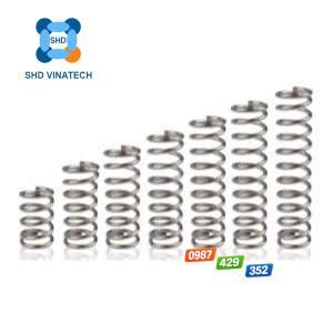 Set 10 lò xo nén phi 10, 12mm sợi 1.2mm chất liệu thép không gỉ 304