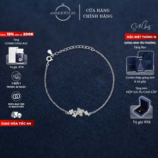  Lắc tay bạc nữ Hoa Cúc Asimi lắc tay bạc Ý S925 dễ thương nữ tính Daisy Drops LT40 