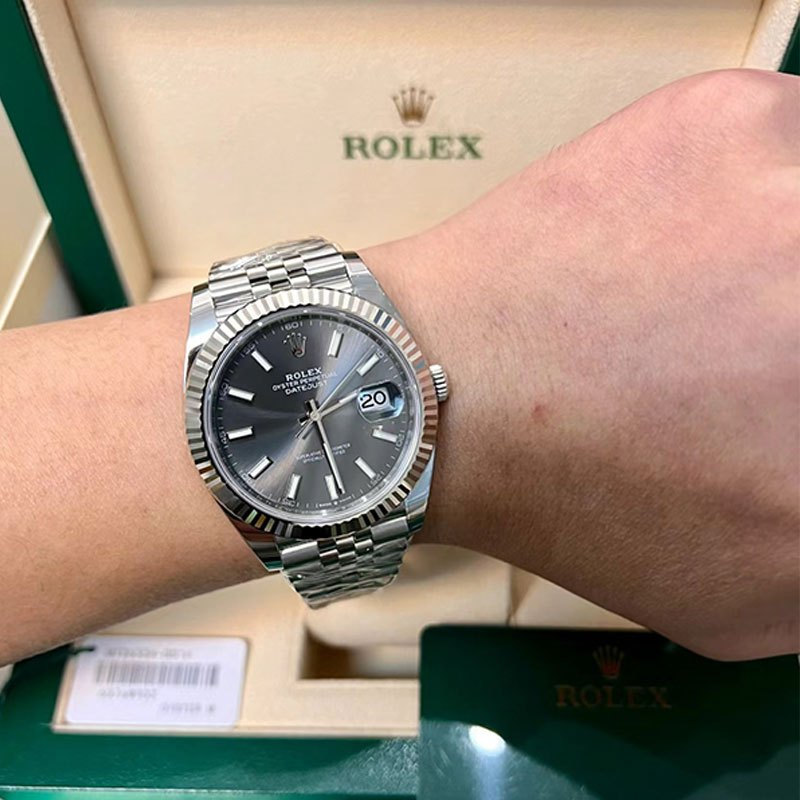 SKWS 100% Original2026AAARRo le xsa _ Watch 41mm Đồng hồ màu xám Datejust 41 mm đồng hồ m126334-0014