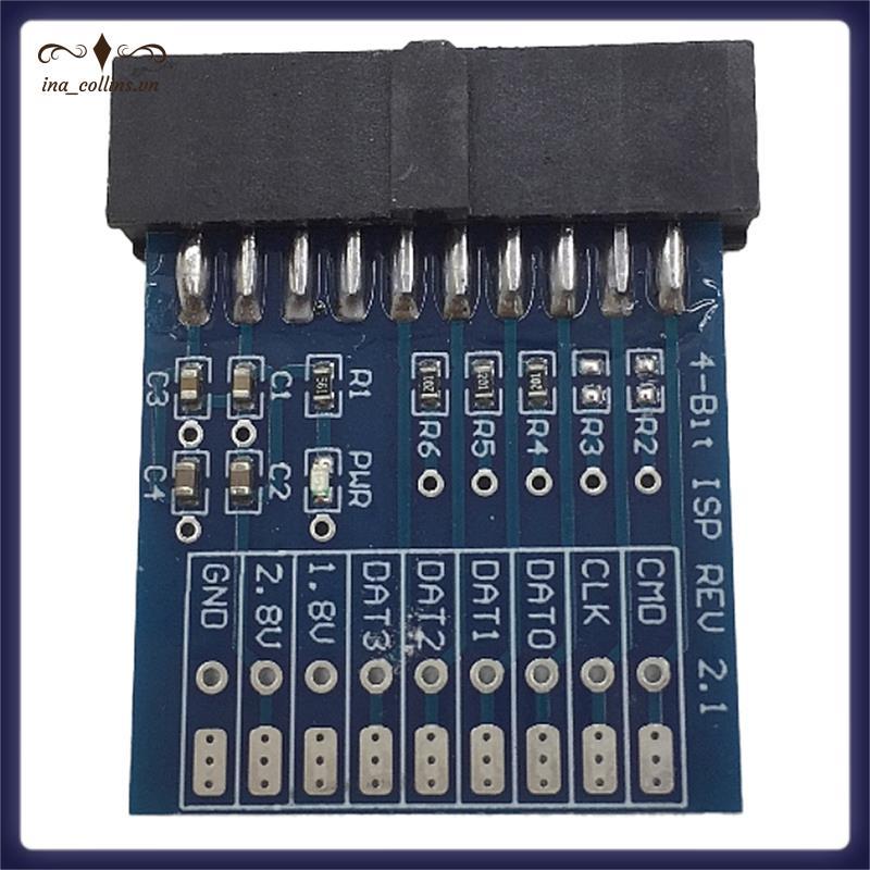 [ina _ collins.vn] Bộ chuyển đổi mới JTAG, ISP 4-BIT ISP REV 2.1 cho Easy Jtag Plus Box / ESAYJTAG T