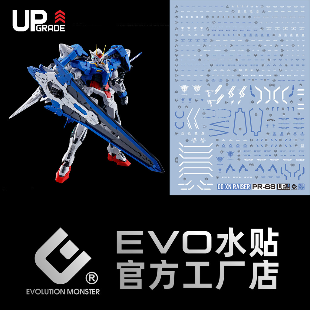 EVO RG 1 / 144 00 XN RAISER 00RXN Đề can trượt nước (Không có hình, không có mẫu) EVORG054