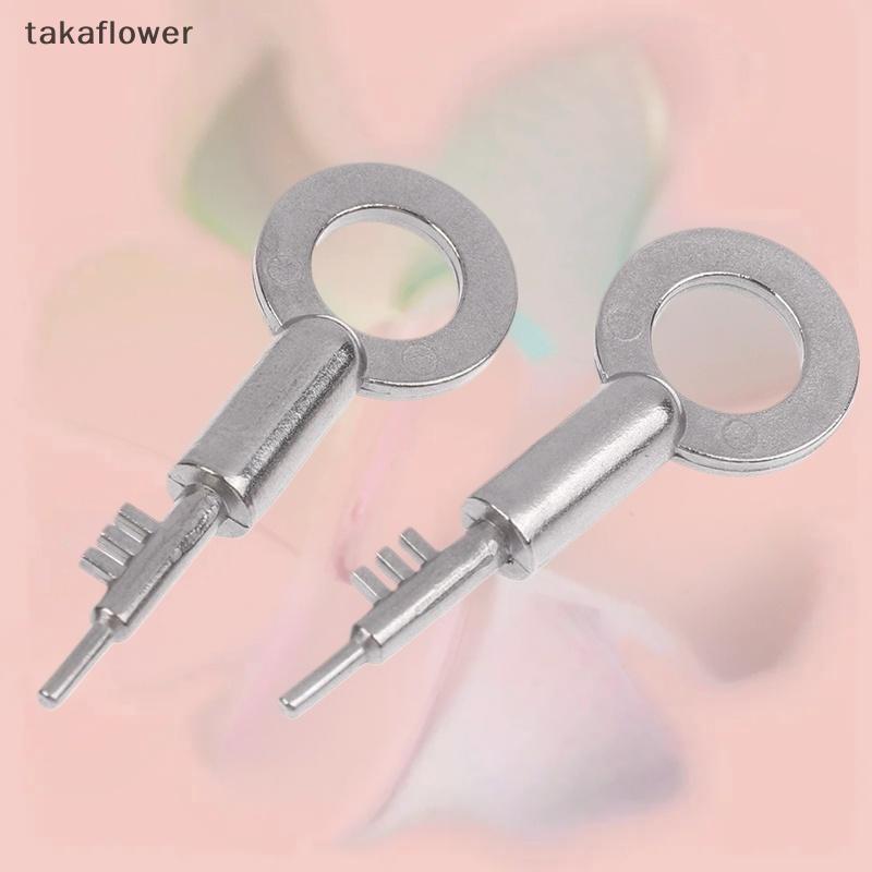 Takaflower Home Security Phím thay thế bằng thép không gỉ Khóa 3 mũi nk Universal - Chìa khóa cửa ph