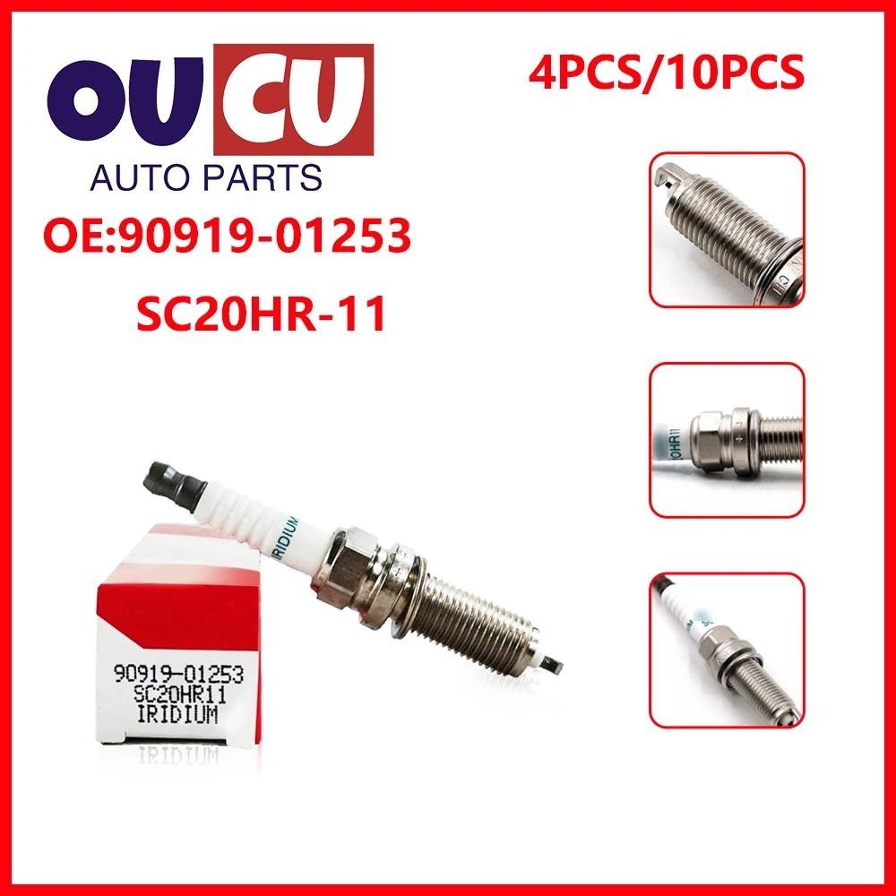 4 / 10 Chiếc 90919-01253 SC20HR-11 Bugi Cho Xe Toyota Prius Scion Lexus 9091901253 SC20HR 11 90919 0