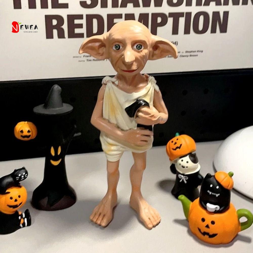 NEWEARTH GIỚI HẠN Halloween Dobby Đồ chơi yêu tinh, Bộ sưu tập Anime Hình Dobby Elf Điêu khắc, Đồ tr