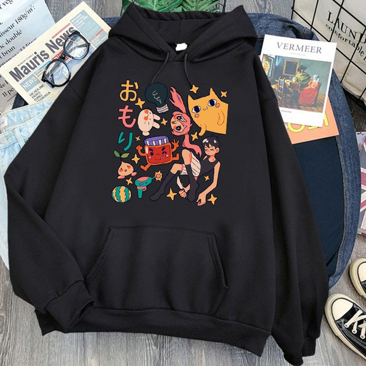 Áo Unisex Dễ Thương Hip Hop Trò Chơi Omori Mùa Đông - Hàng Sẵn Có