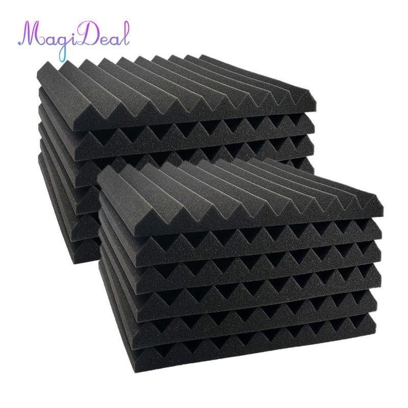 12 Chiếc Acoustic Foam Panel 30x30cm Cách Âm Đệm Bọt Biển Sử Dụng Tại Nhà