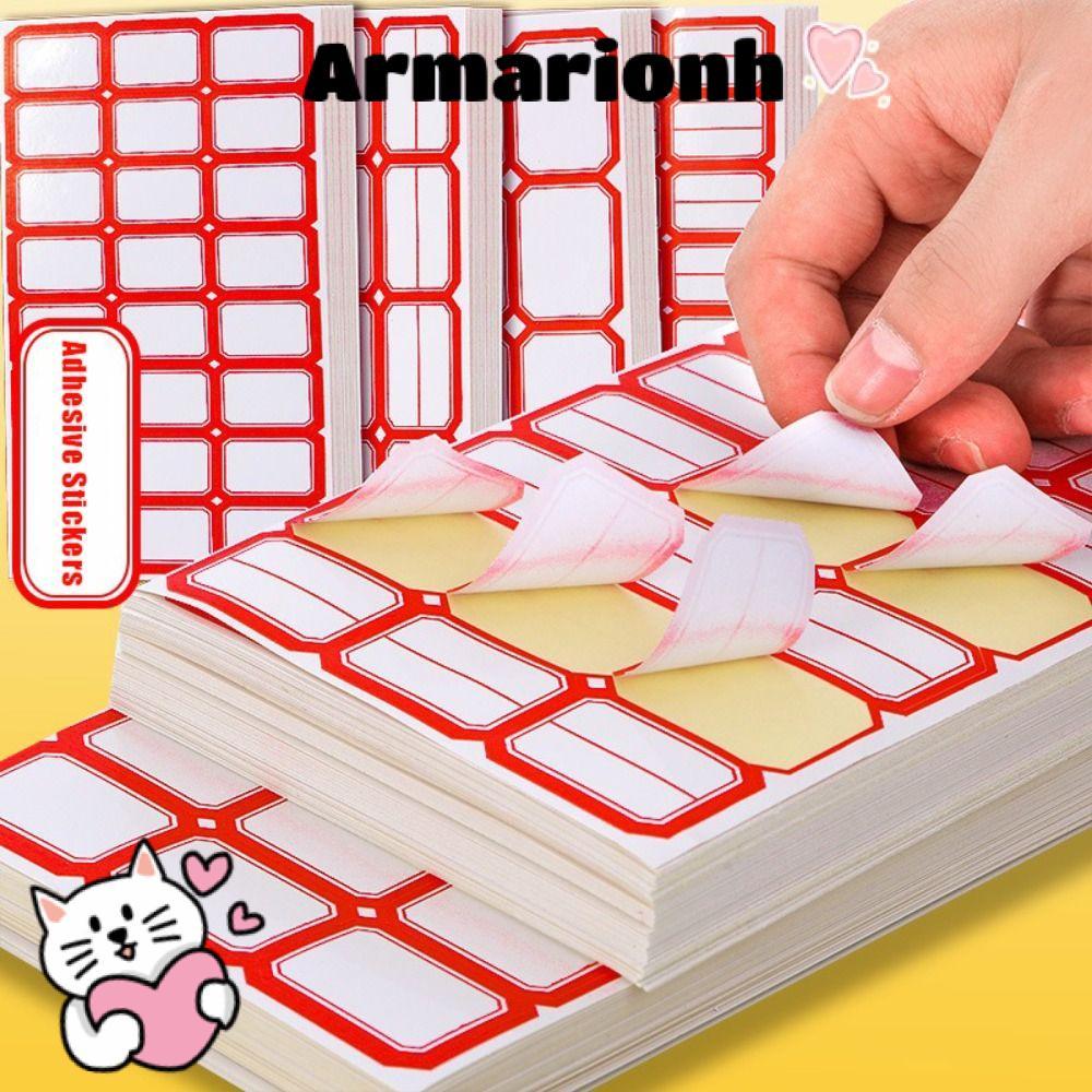 Nhãn dán nhãn ARMARIO 50 tờ, Giấy dán nhãn tự dính nhiều kích cỡ, Giấy dán nhãn tự dính màu đa chức 