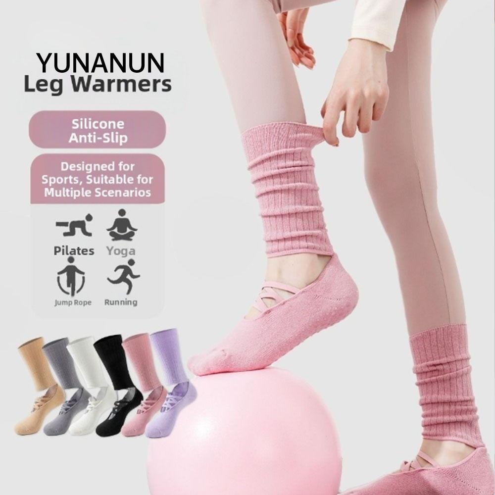 Tất tập Yoga YUNAUN, Tất Pilates thấm mồ hôi bằng vải Cotton, Kẹp chống trượt thông thường Harajuku 