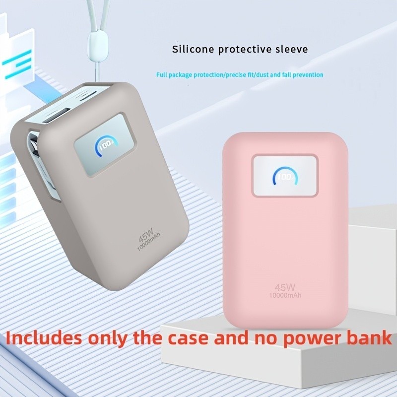 Di Động Power Bank Mềm Silicon Dành Cho Anker Nano 45W 10000Mah Sạc Di Động Vỏ Chống Trầy Xước Cho A