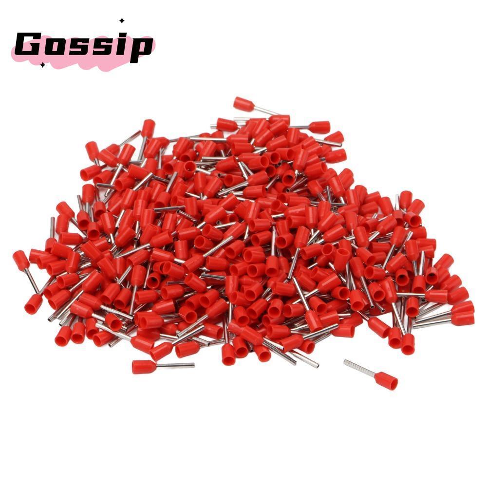 GOSSIP 1000 Chiếc Thiết Bị Đầu Cuối Ferrules Cách Nhiệt, Bộ Đầu Nối Ferrule Dây Chất Liệu Đồng Đỏ, C