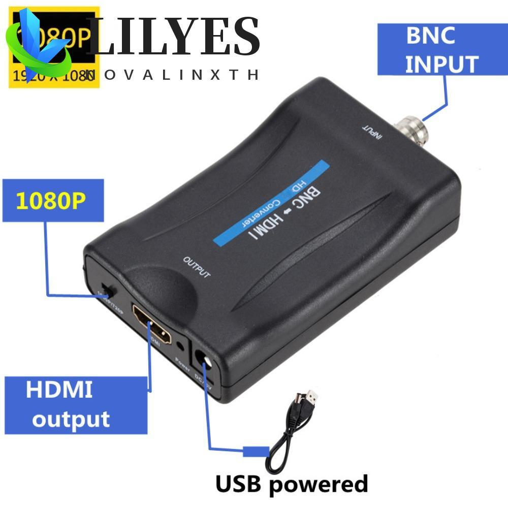 Bộ chuyển đổi tương thích LILYES BNC sang HDMI, Bộ chuyển đổi cáp tín hiệu BNC sang HDMI HDMI sang B