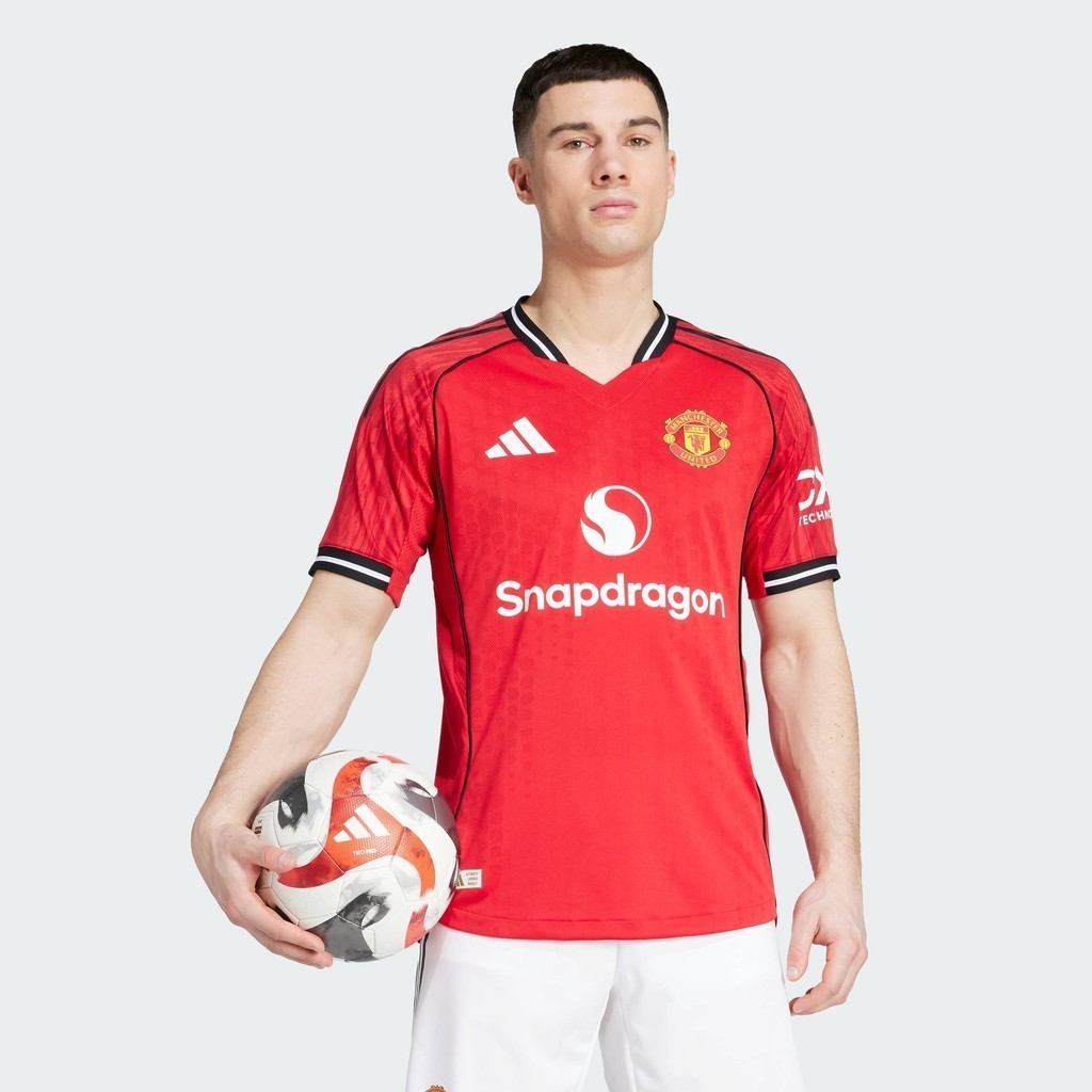  adidas Bóng đá Áo đấu sân nhà chính hãng Manchester United mùa giải 25 26 Nam Đỏ JI7429 