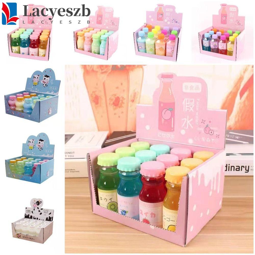 LACYESZB Thơm Pha Lê Slime, Clear Slime Mềm Co Giãn Trong Suốt Slime, Đất Sét Thạch Mềm Mềm Trong Su