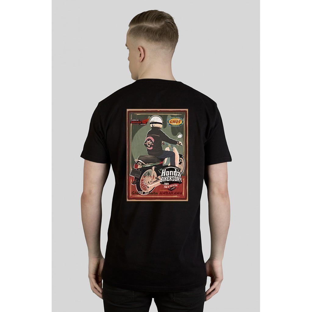 Áo thun thời trang Astrea Grand Distro Honda 2025 / Áo thun Racing Hell Distro / Áo thun xe máy Hond