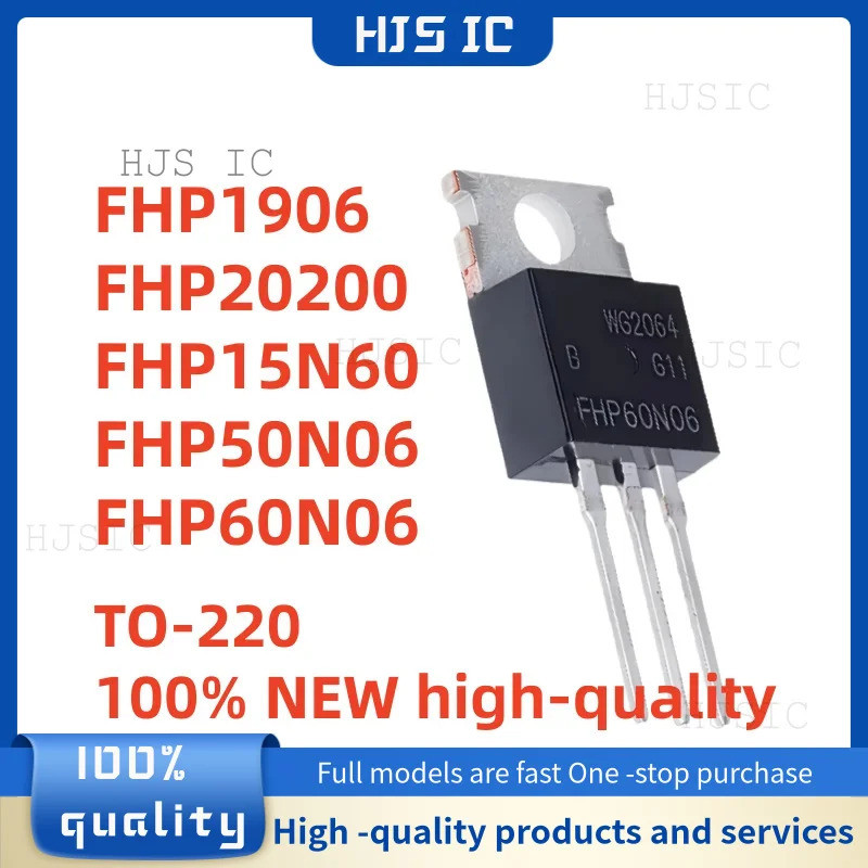 5 Chiếc FHP1906 FHP20200 FHP15N60 FHP50N06 FHP60N06 TO-220 Hiệu Ứng Trường Transistor
