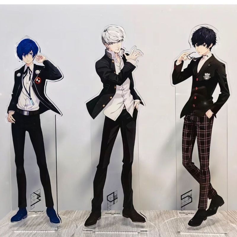 Persona Series Acrylic Đứng 10cm – Yu Narukami, Makoto Yuki, Ren Amamiya, Kawaii Hình Trang Trí Bàn 