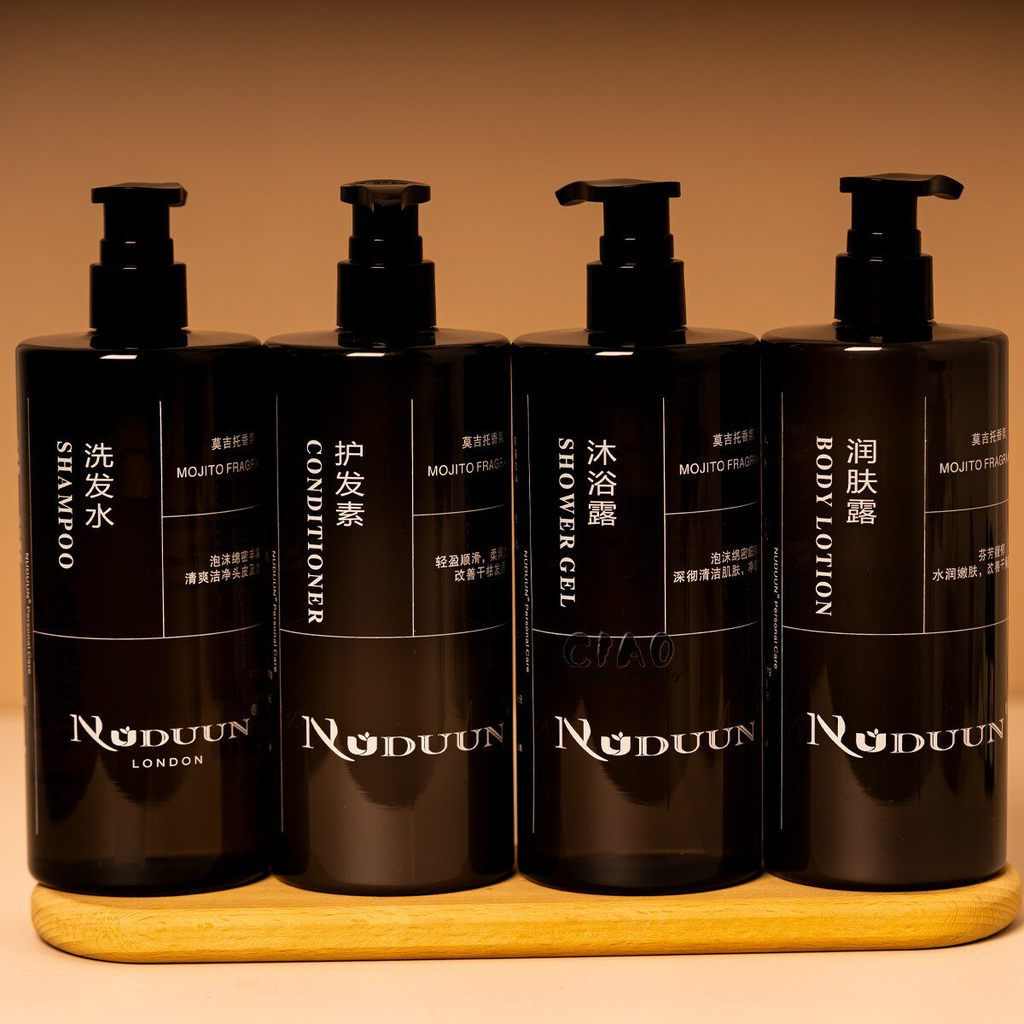 Homestay Hotel Nuduun Norton Mojito Fragrance Dầu gội Dầu xả tóc Sữa tắm Dưỡng ẩm 500ml