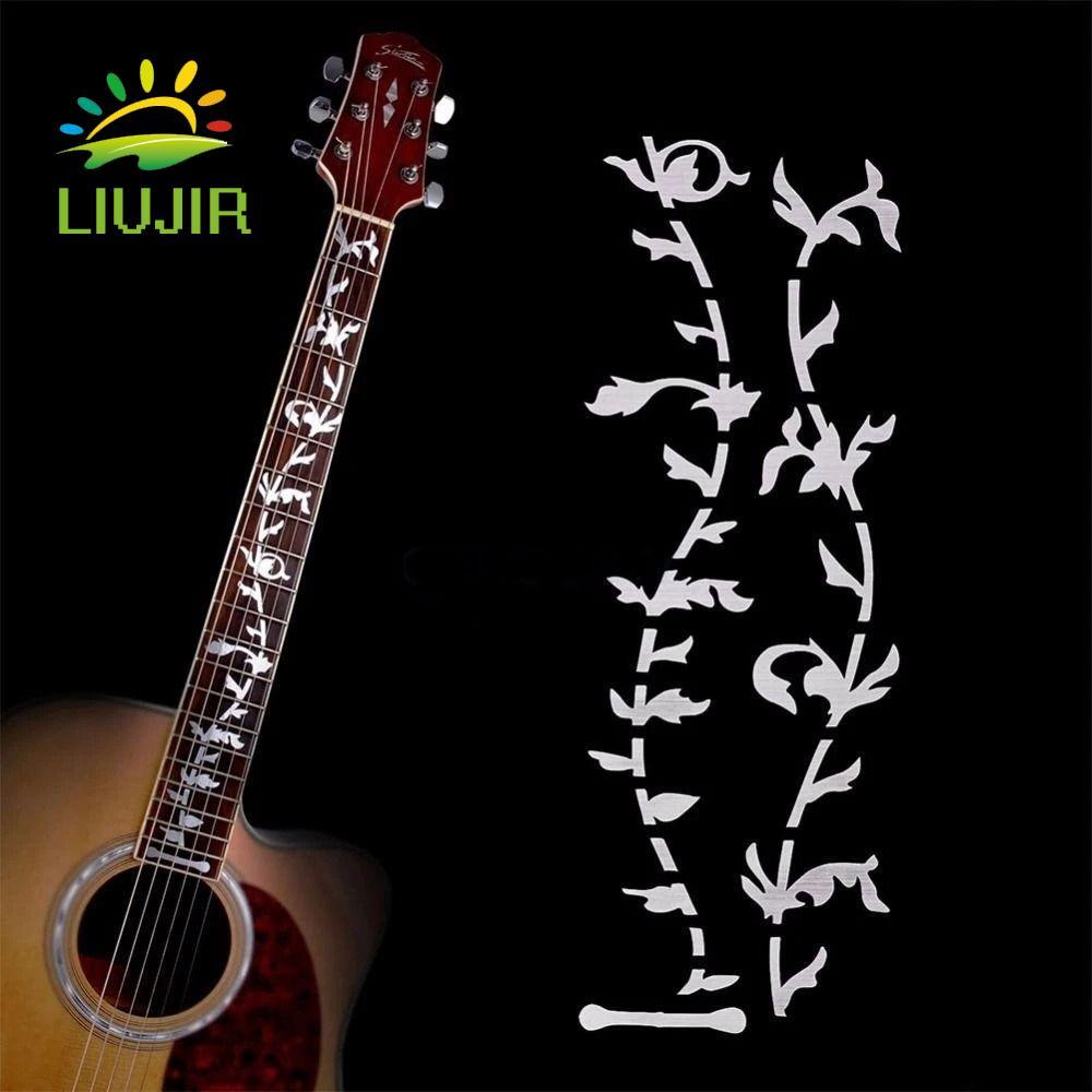 LIUJIR Guitar Sticker Guitar Inlay Sticker Bass PET Guitarra Phụ Kiện Siêu Mỏng Nhạc Cụ Đàn Guitar Đ