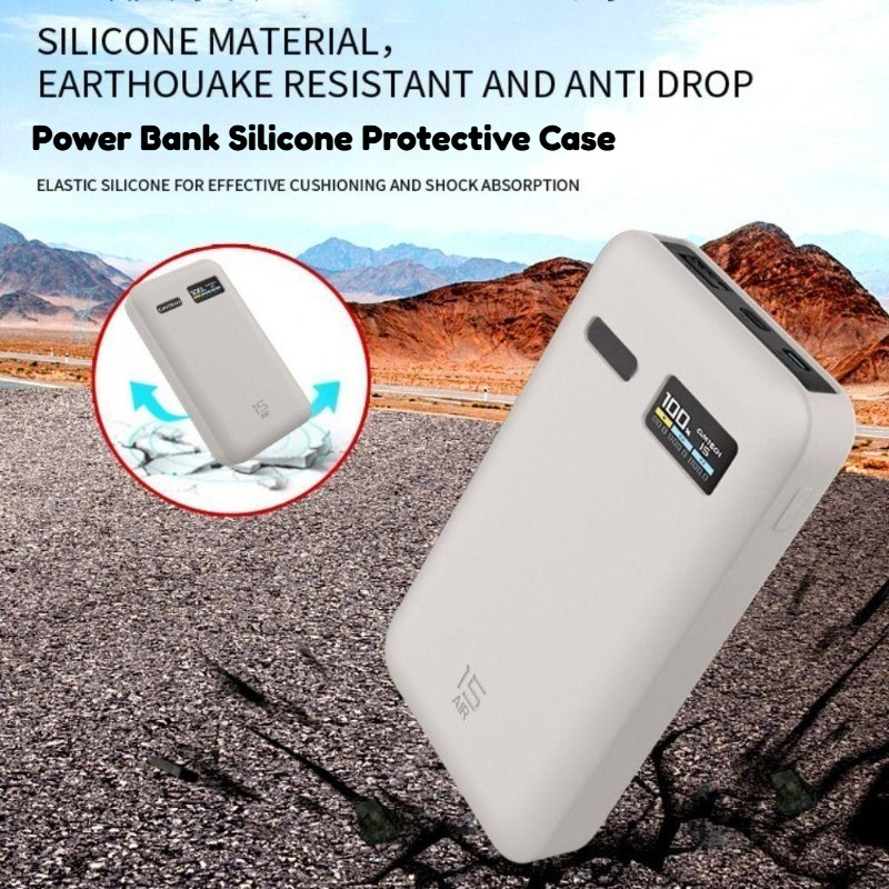 Vỏ Ngân Hàng Điện Cho CUKTECH No.15 AIR 15000mAh 100W Vỏ Bảo Vệ Silicon Mềm Cho CUKTECH No.15 Bộ Sạc