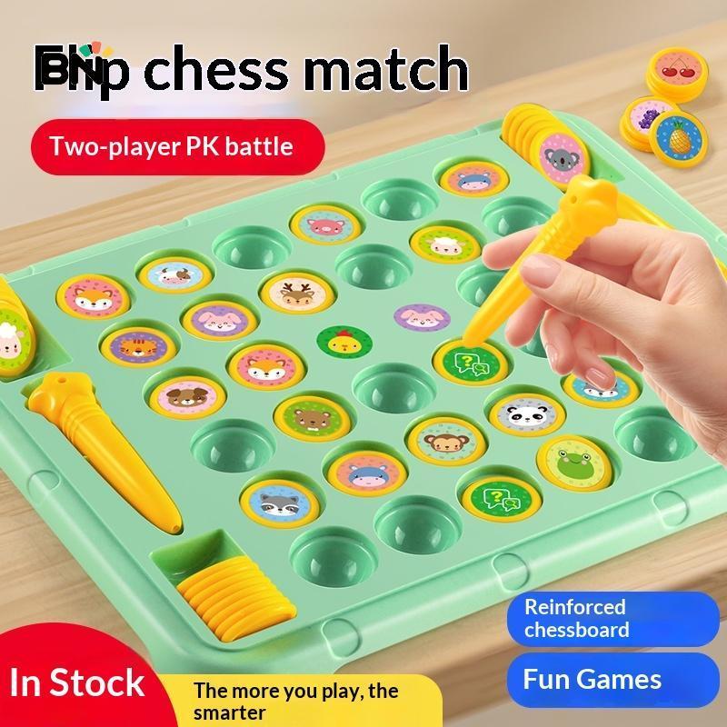 [BN] 2-4 Người Chơi Flip Chess Memory Game Board Games Double Player Battle Puzzle Toy Kid Concentra