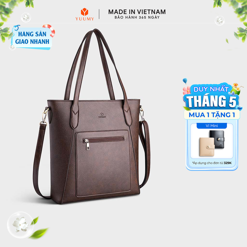 Túi Yuumy (Thời trang nữ công sở dáng đứng cỡ trung - Túi xách da Seasand YTX39) - Bagsmart