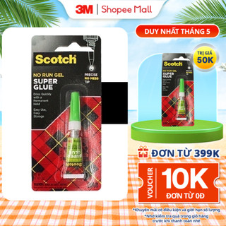 Keo dán đa năng 3M™ Scotch®, siêu dính, trong suốt, dạng loãng, mau khô, 1 tuýt, 2g, Dán được nhiều chất liệu
