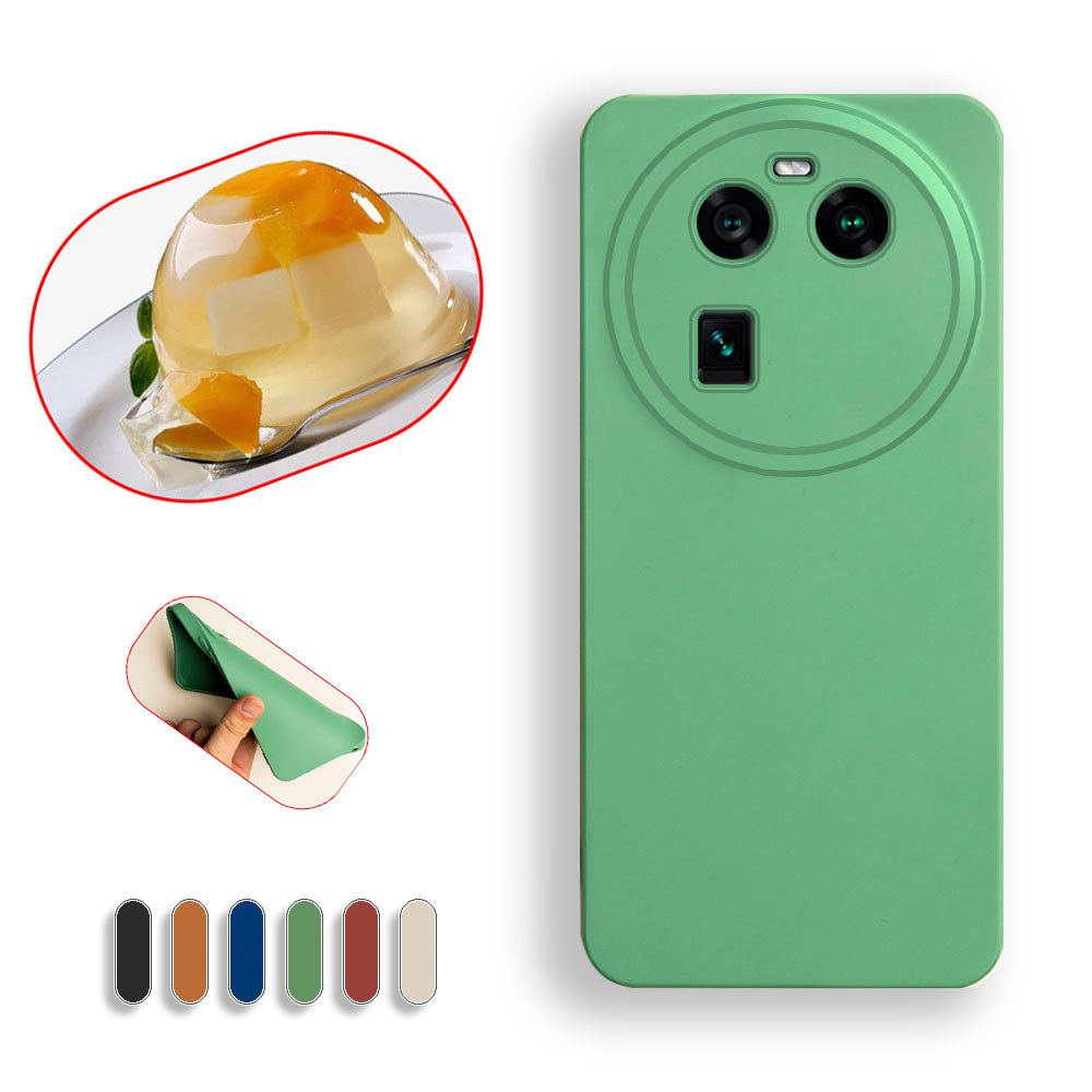 Ốp Lưng Thạch Lỏng Cho Oppo Find X6 Pro PGEM110 PGEM10 PGFM10 Da Mềm TPU Silicon Mềm Cao Su Slim Fit
