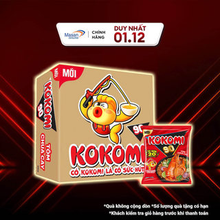  Mì Kokomi Đại 90 Tôm Chua Cay Gói - Thùng 30 Gói x 90Gam 