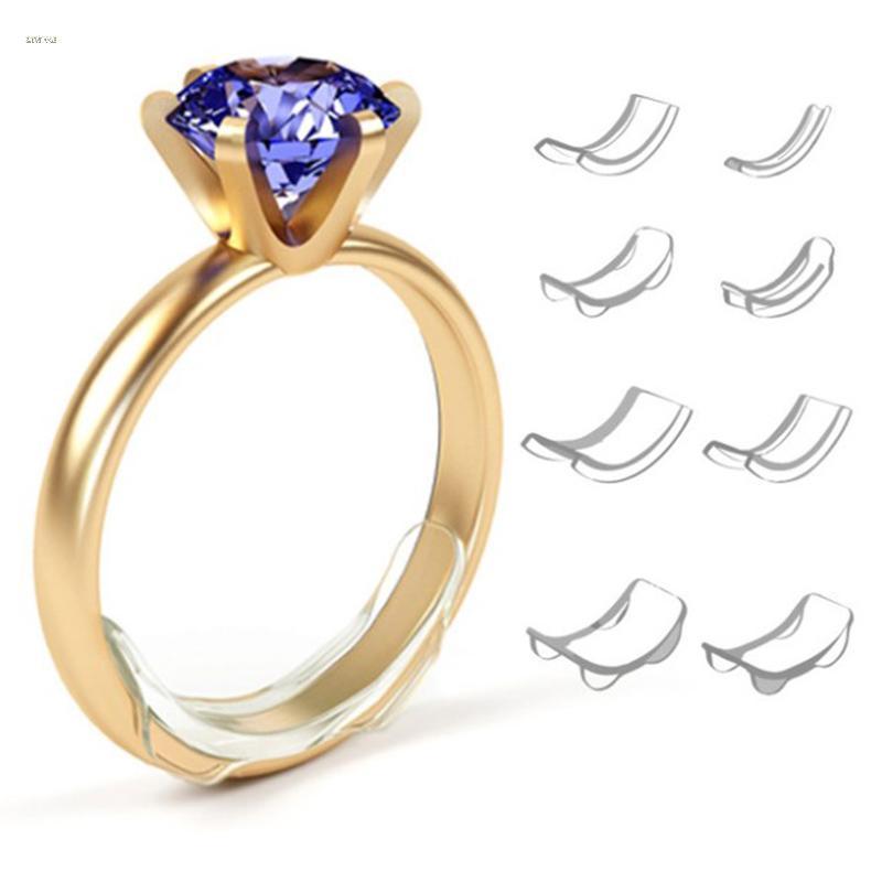 Bộ 8 Chiếc Silicon Vô Hình Điều Chỉnh Kích Thước Vòng Phù Hợp Với Mọi Nhẫn