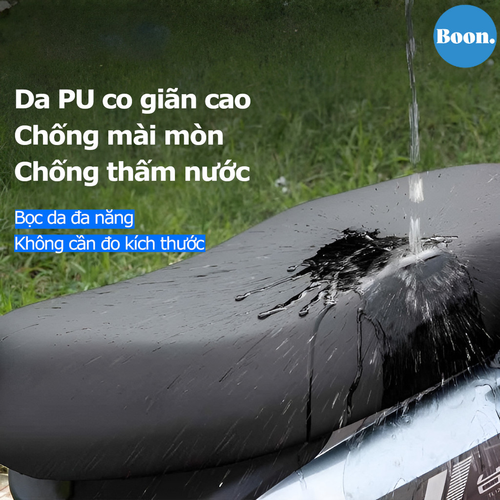 Vỏ Bọc Yên Xe Máy Bằng Da Pu Co Giãn Chống Nước Chống Trầy Xước, Chống Nắng Chất Lượng Cao Lắp Đặt Dễ Dàng