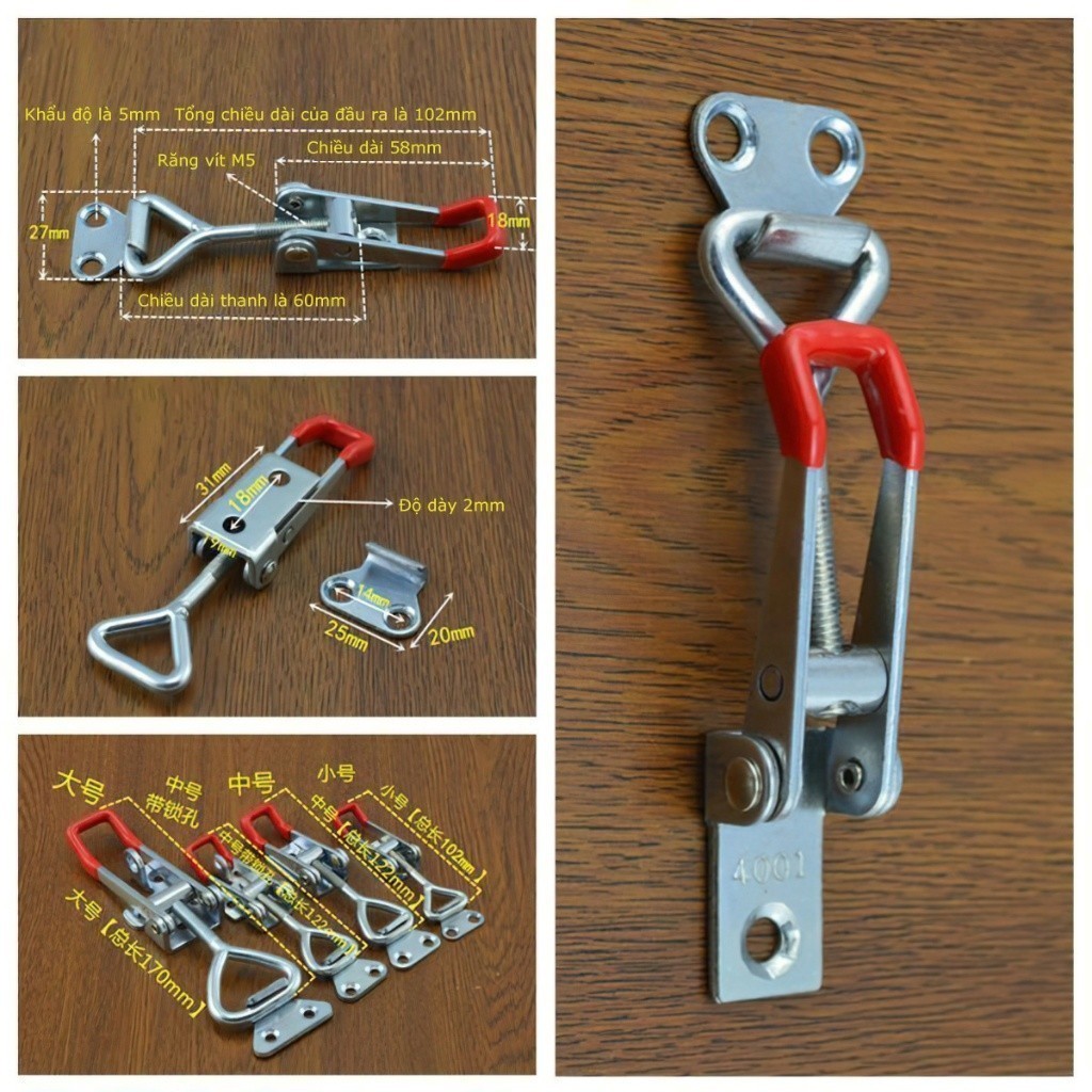 Khóa gài nhanh, sập nhanh, kẹp định vị GH-431, GH-40323 - PAPE8