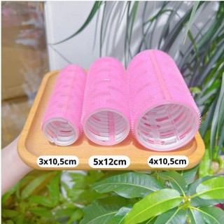 Lô cuốn uốn tóc mái bay LÕI NHÔM SIÊU TO kẹp làm phồng chân tóc sóng nước quấn xoăn tự dính iLita size lớn 10cm, 12cm