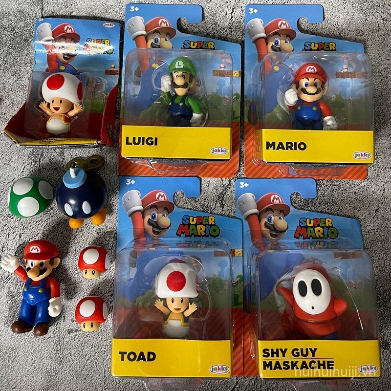 Mới Chính Hãng Jacks Nintendo Luigi Super Mario Mario Mô Hình Búp Bê Di Chuyển Được