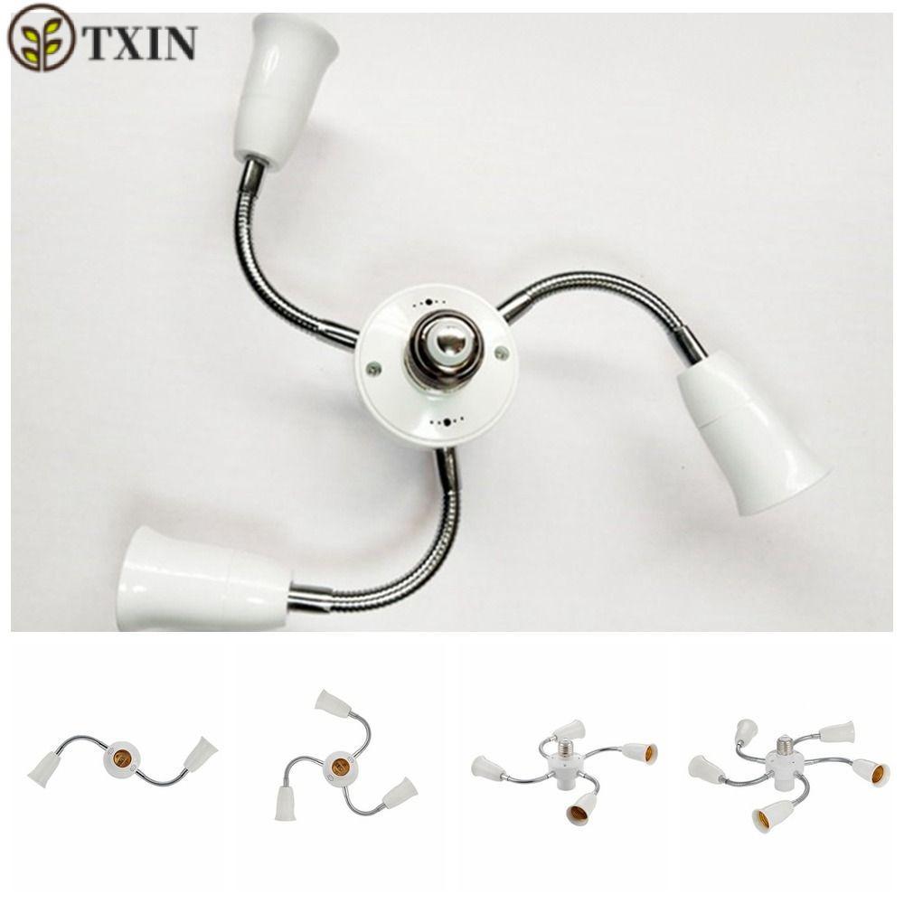 Bộ chia ổ cắm đèn TXIN E27, Bộ chuyển đổi bóng đèn có ống nối dài Bộ chuyển đổi giá đỡ đèn E27, bền 
