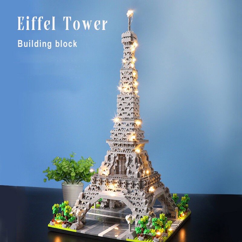 Bộ xếp hình tháp Eiffel, xây dựng bộ sưu tập kiến trúc của riêng bạn, đồ chơi STEM giáo dục, đồ chơi