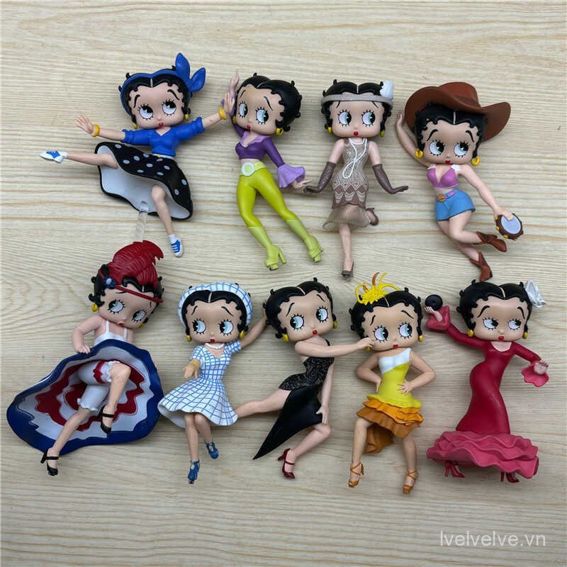 Bán chạy Số lượng lớn Betty boop Công chúa Betty Hoạt hình Retro Phong cách Mỹ Mẫu trang trí IEAE