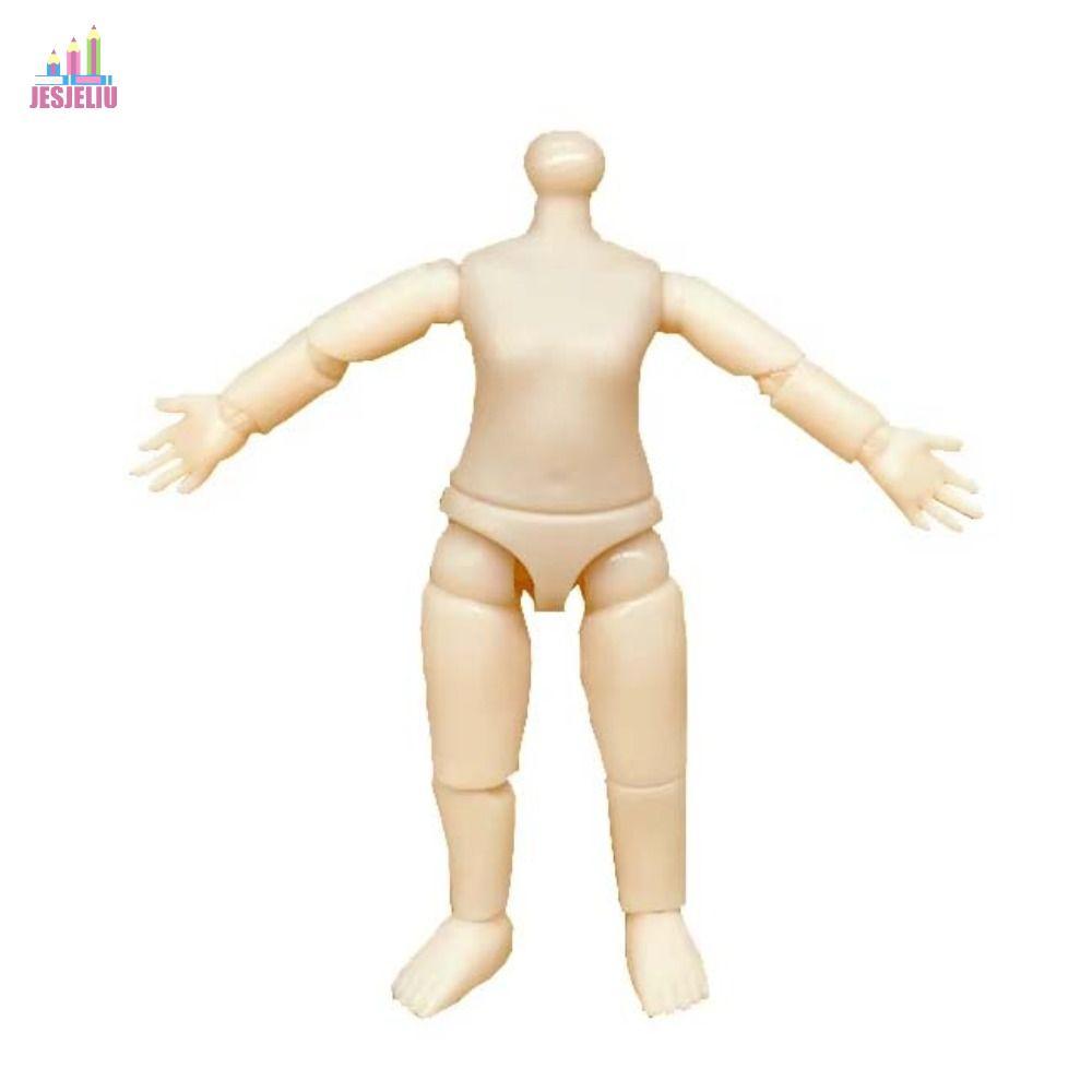 JESJELIU Đồ chơi búp bê khỏa thân, Thân búp bê cao 9,5cm nối hình cầu, Quà tặng cho bé gái Trang phụ