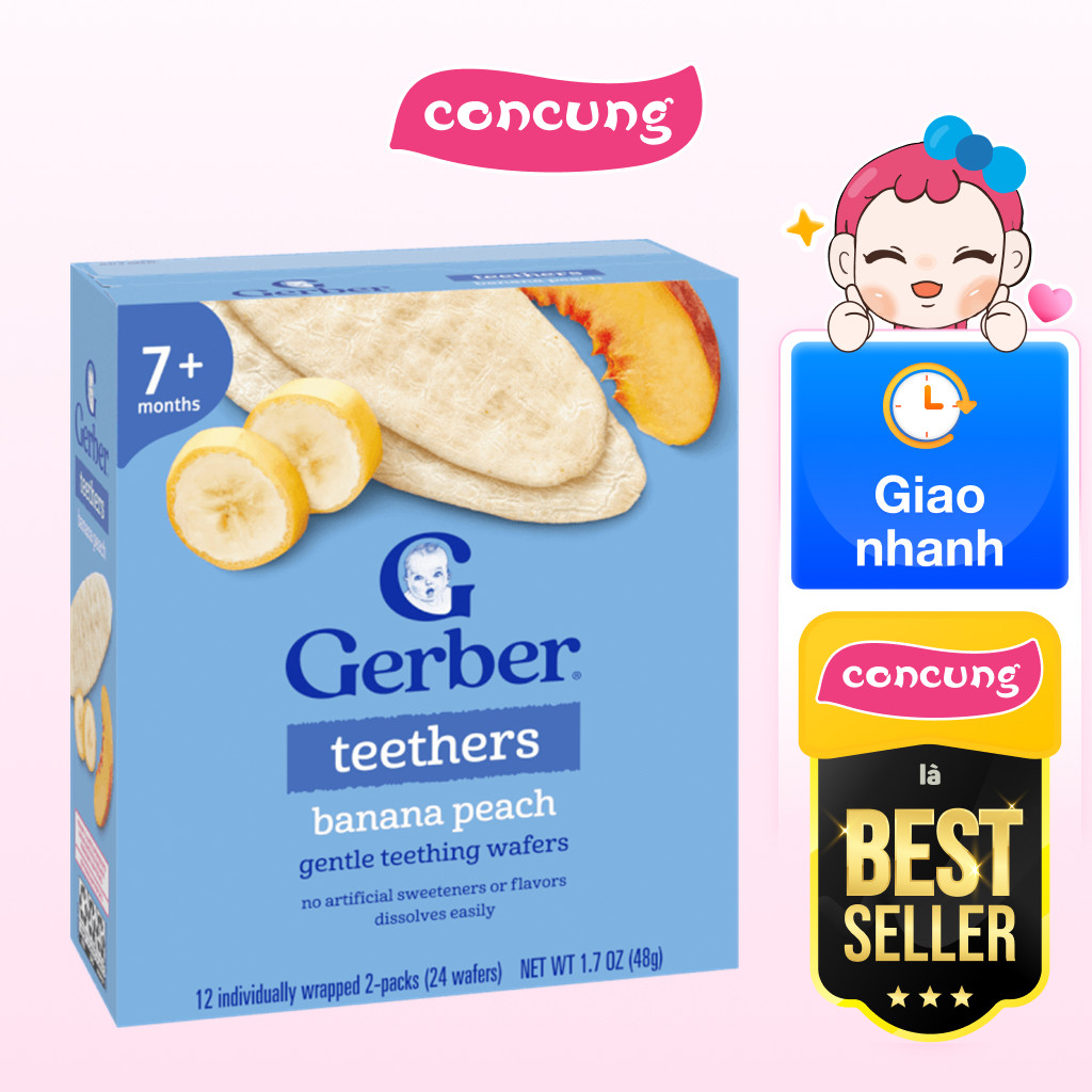Bánh gạo Gerber vị chuối đào