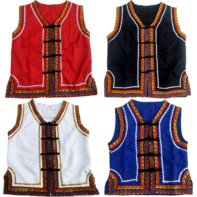 Dân Tộc Miao Áo Vest Nam Thêu Tay, Phong Cách Truyền Thống, Phù Hợp Vân Nam và Guangxi