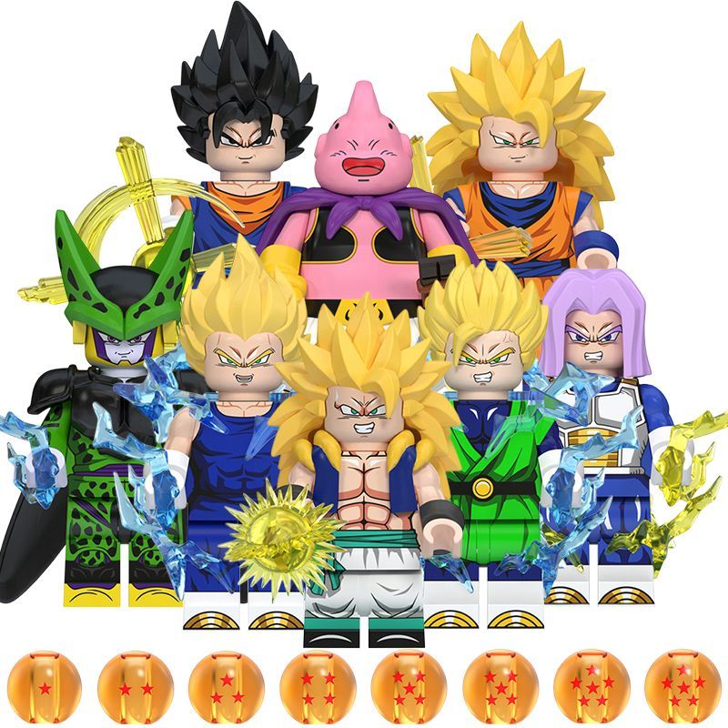 2025 Sản phẩm mới Tương thích Lego Khối xây dựng Búp bê Dragon Ball Super Saiyan Buuu Saru Son Goku 