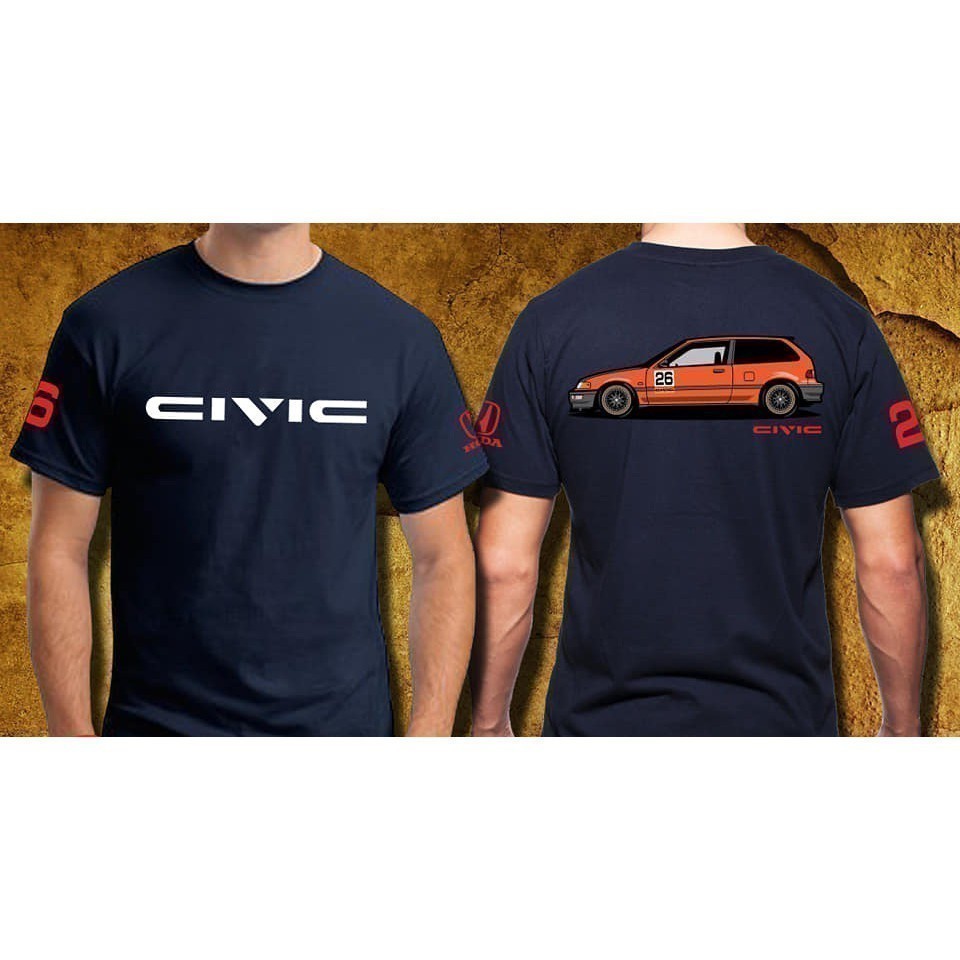 Honda thời trang 2025 Civic SIR EF9 Exclusive D1 (Áo thun xanh hải quân)