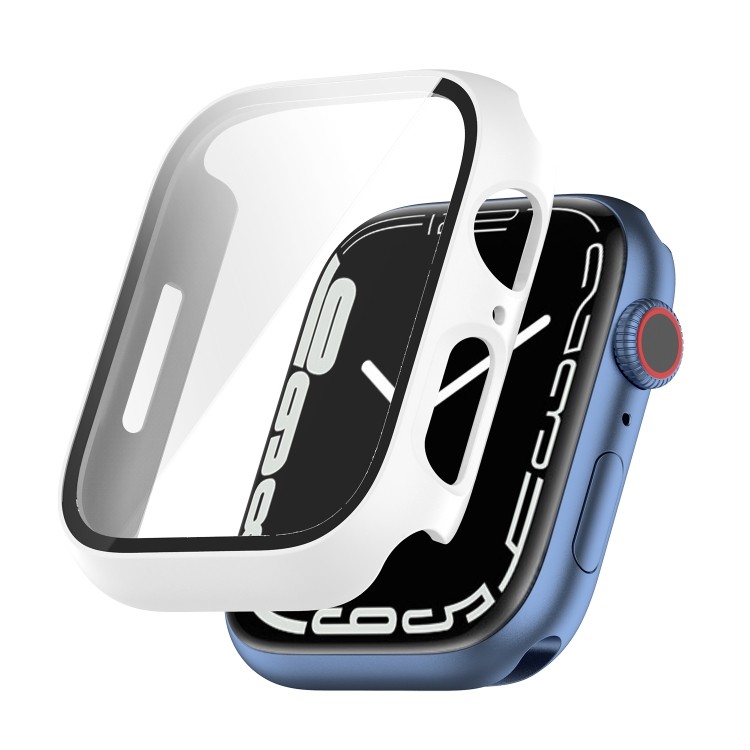 Ốp Bảo Vệ PC Chống Sốc Có Phim Kính Cường Lực Cho App Watch Series 7 45mm Cho Apple Watch Series 9 /