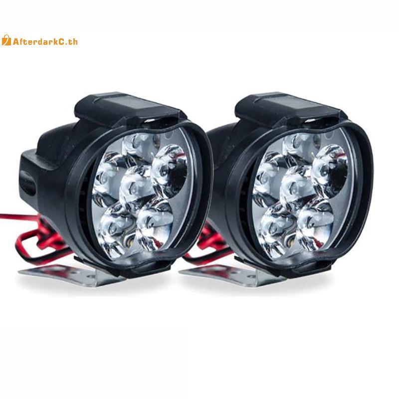 Đèn pha xe máy AT 1 LED trắng siêu sáng 6 đèn LED làm việc A