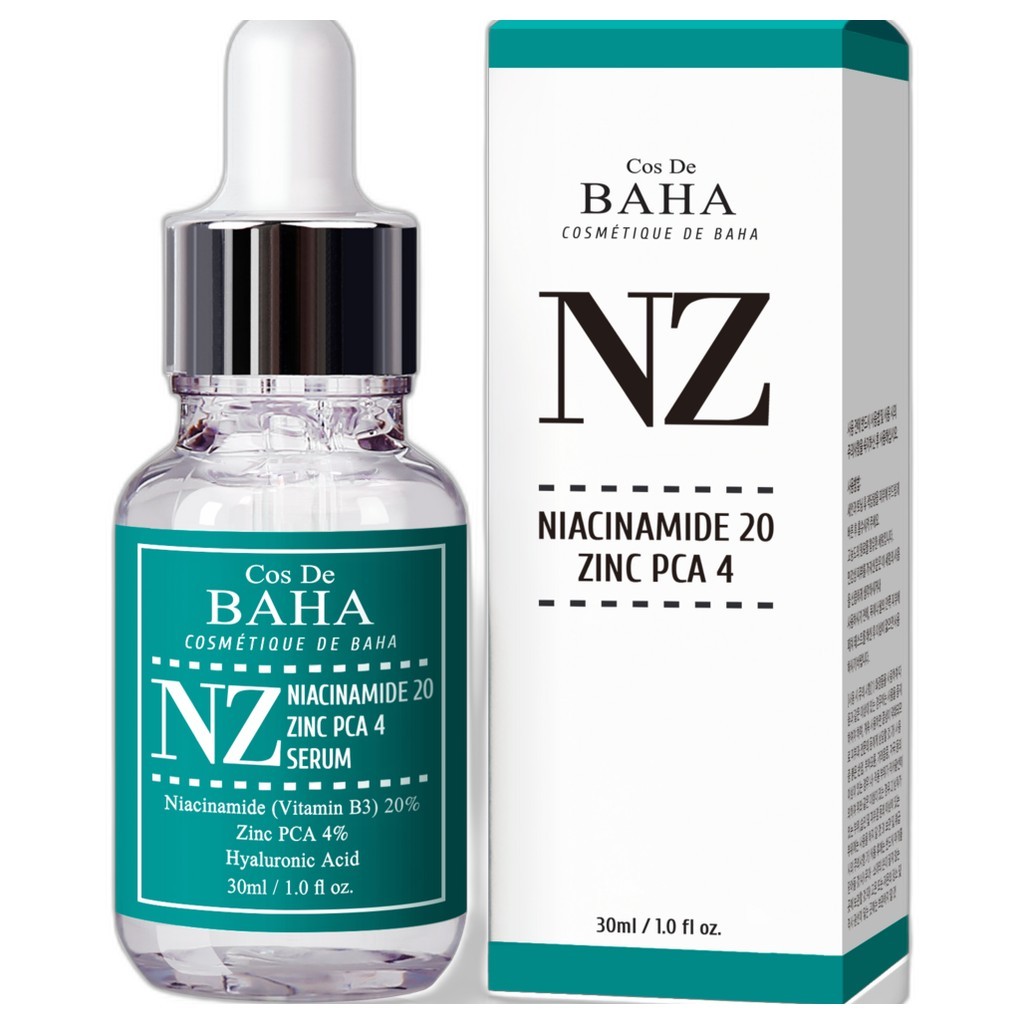 [cos de baha] NZ Niacinamide 20 Zinc PCA 4 Serum, 30ml, 1pc/ Serum Hàn Quốc/ Even Skin Tone/ Authent