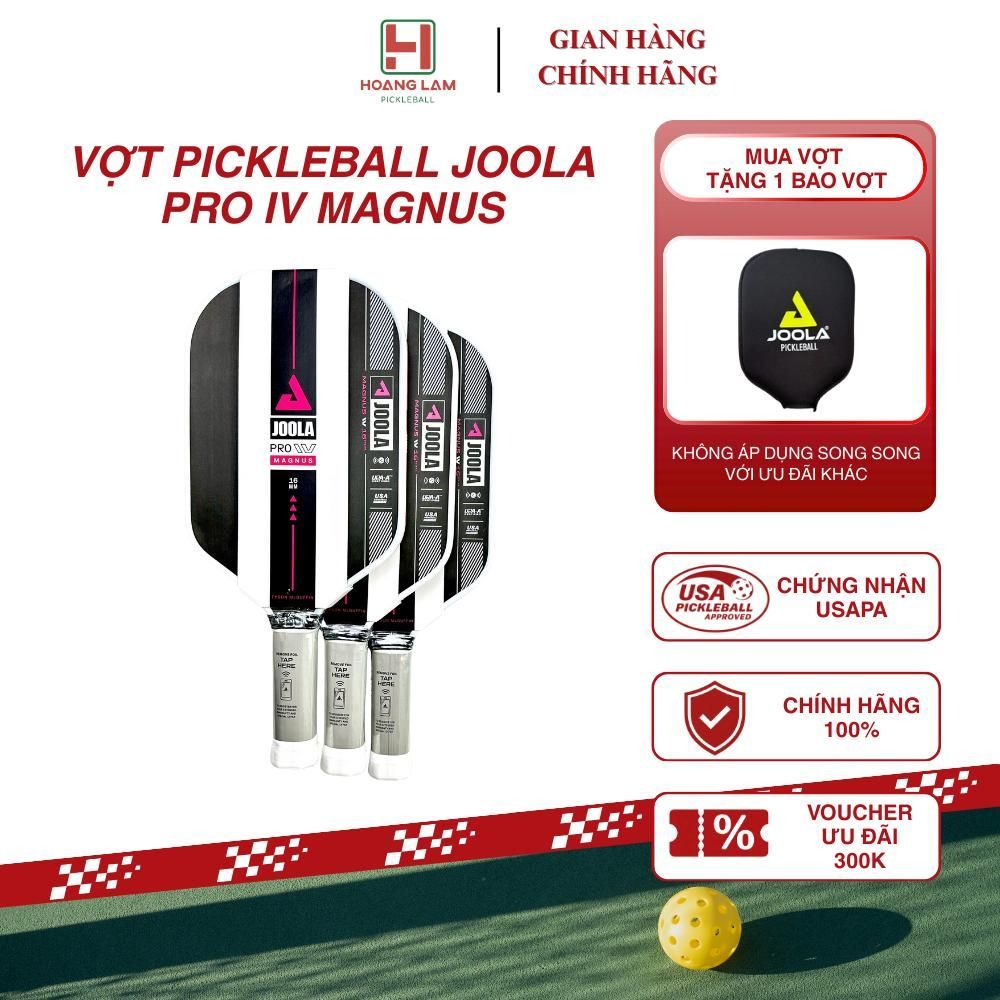 VỢT PICKLEBALL JOOLA PRO IV MAGNUS CHÍNH HÃNG – DÒNG POWER CARBON T700 CAO CẤP