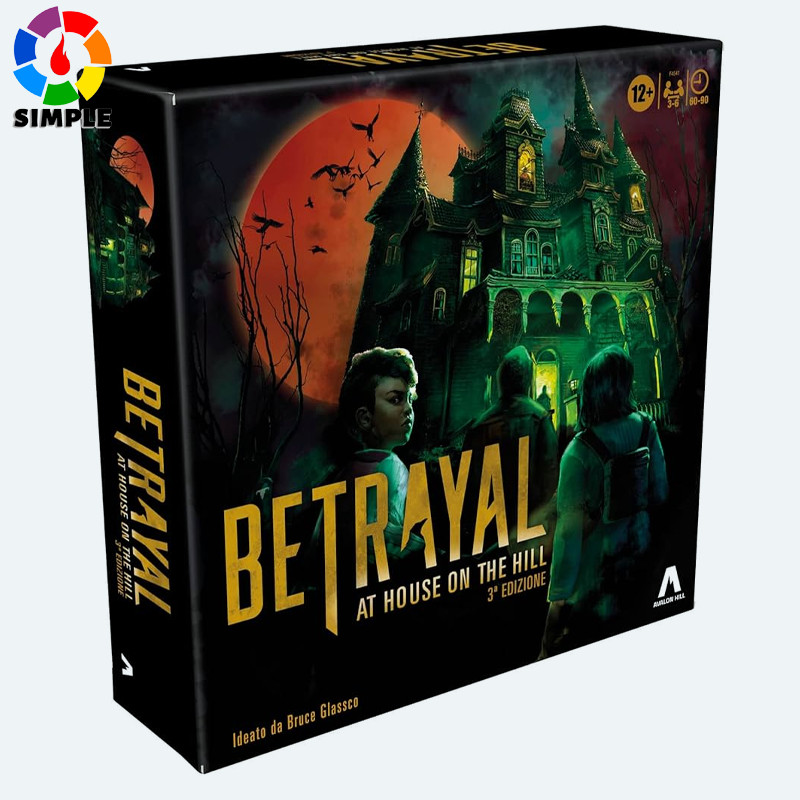 Avalon Hill Hasbro Gaming Betrayal at The House on The Hill 3rd Edition Cooperative Board Game,Ages 
