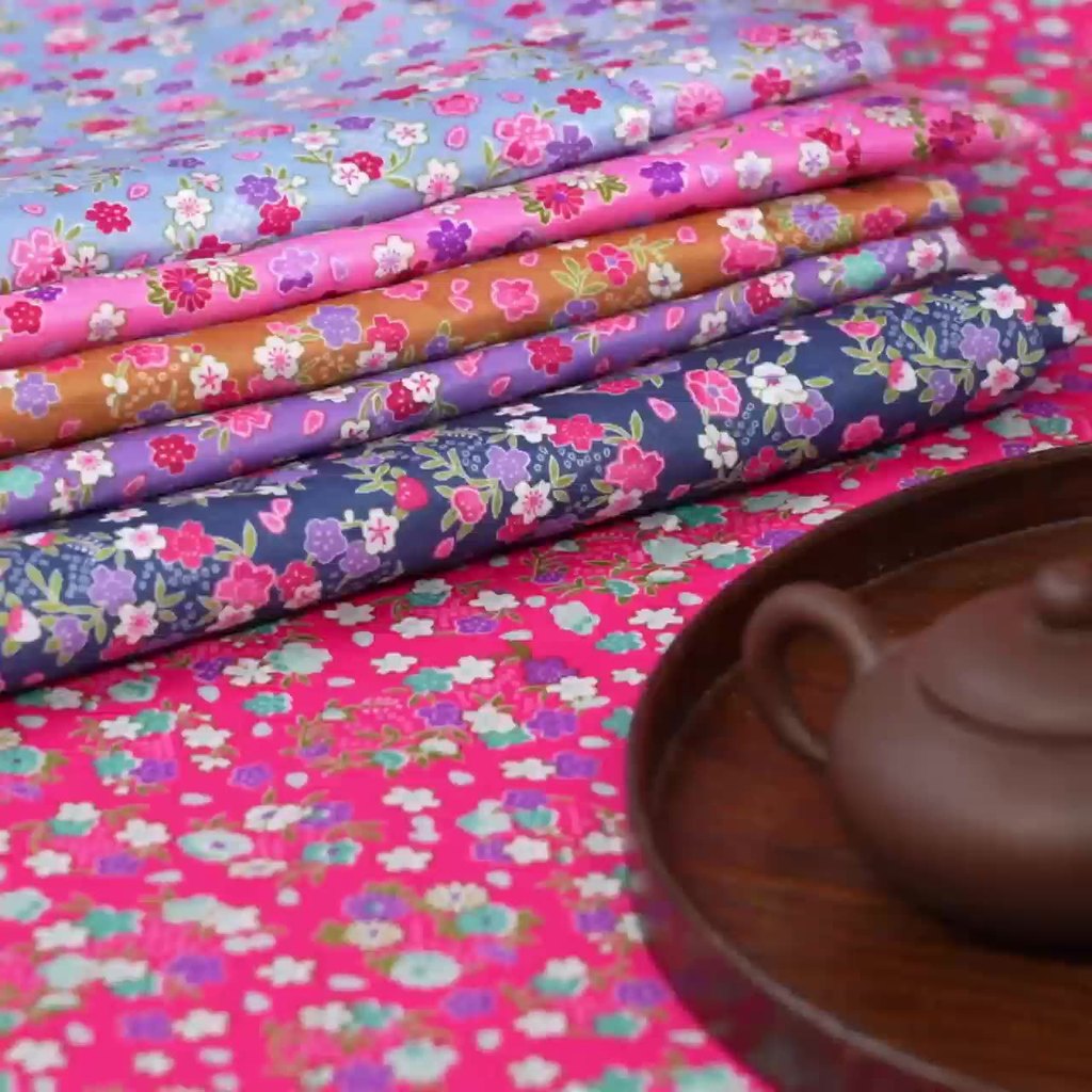 Đơn Giản Twill Chấm Bi Hoa Full Polyester Vải Quần Áo Quần Áo Full Polyester Vải Thời Trang Bán Buôn