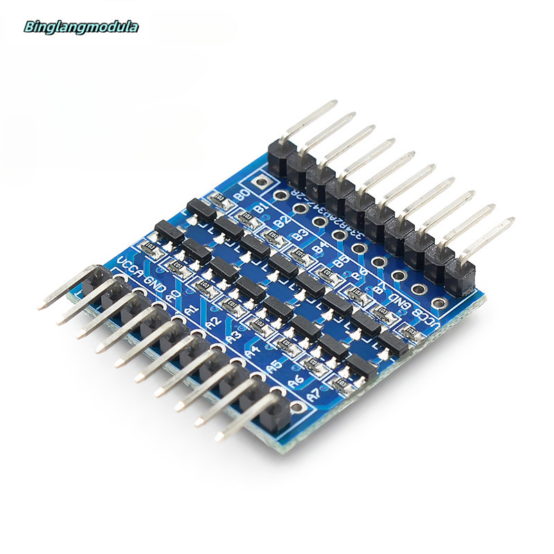8ch 3.3V-5V 5V-3.3V IIC UART SPI TTL Mô-đun chuyển đổi mức hai chiều Pin cong