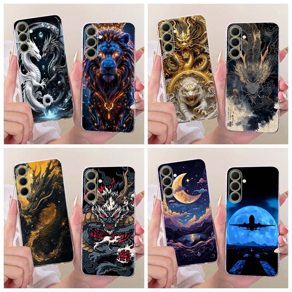 Dành Cho Samsung Galaxy A57 5G Ốp Lưng Thời Trang Thoáng Mát Rồng Hoạt Hình TPU Mềm Silicon Dành Cho